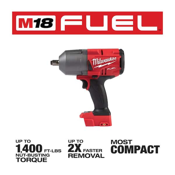 M18 FUEL 18V Lithium-Ion Brushless Cordless 1/2 in. and 3/8 in. Impact Wrench with Friction Ring (2-Tool)