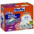 Hefty Ultra Strong Tall Kitchen Drawstring Bags, Fabuloso Scent, 13 Gallon - 130 bags