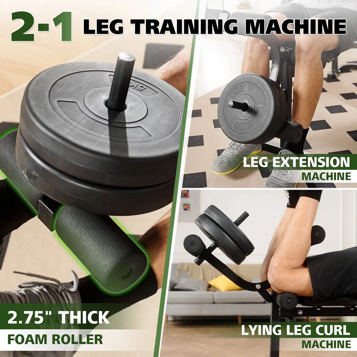 Mikolo Adjustable Weight Bench Set, 800 lb 6 in 1 Full Body Workout Weight Bench with Leg Extension, Multi - Function Strength Training Bench Press Set for Home Gym
