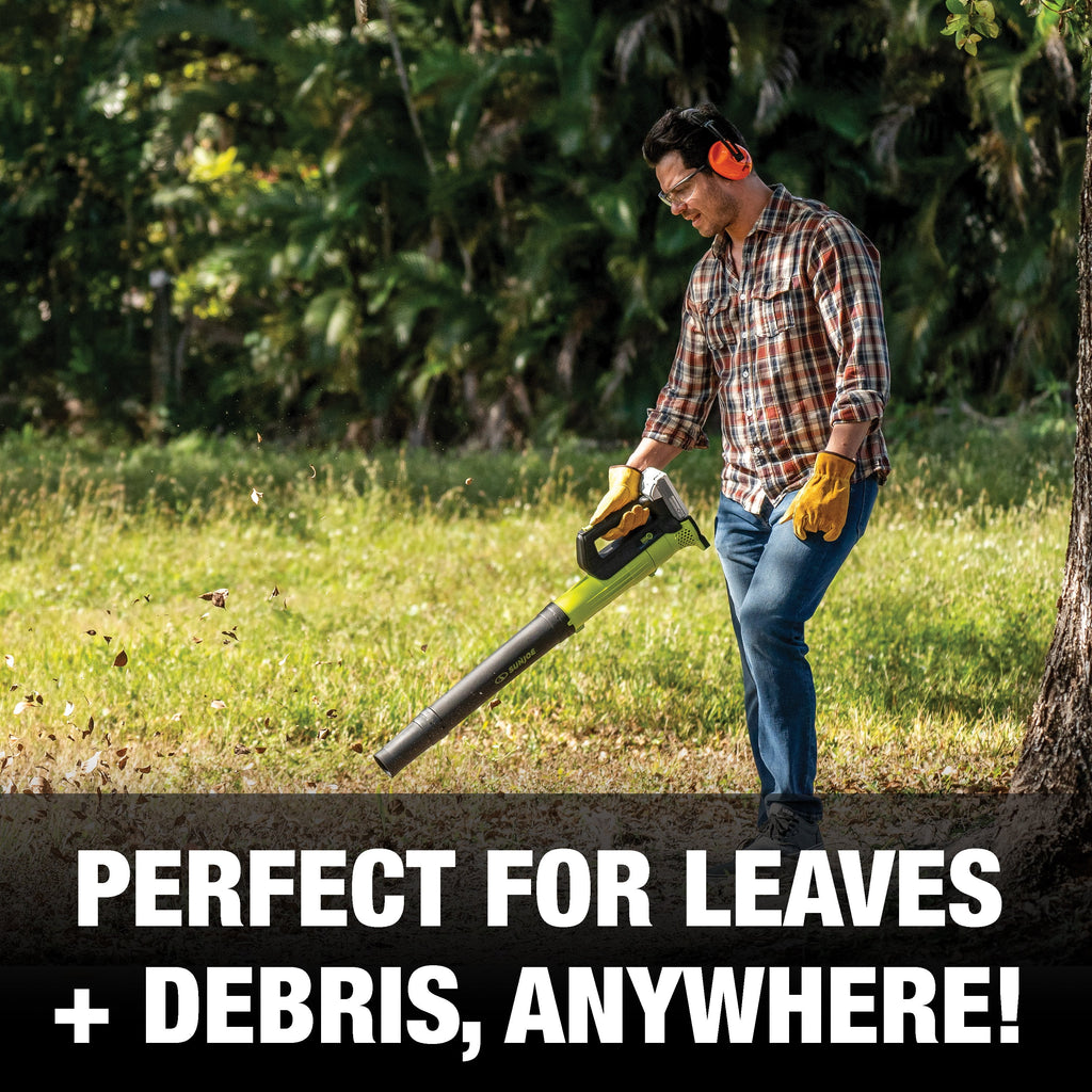 Sun Joe 24V Cordless Garden Combo Kit W/ Leaf Blower, Grass Trimmer, & Hedge Trimmer, 2 x 2.0 - Ah Batteries + Charger
