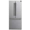 Forno 31 inch 17.5 Cu ft French Door Refrigerator with Ice Maker in Stainless Steel - FFFFD1974-31SB