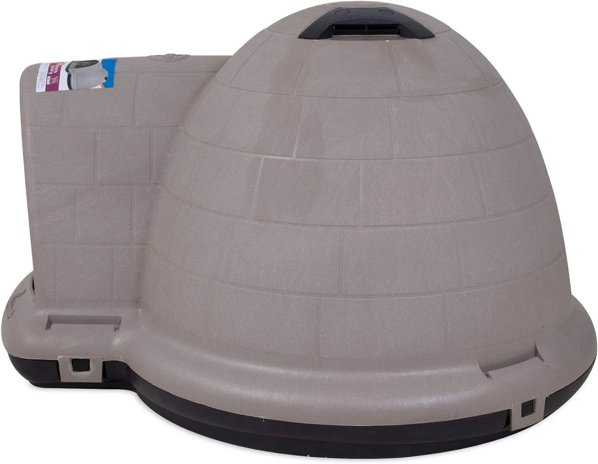 Petmate Indigo Dog House (Igloo Dog House. Made in USA with 90% Recycled Materials. All-Weather Protection Pet Shelter) for XL Dogs -90 to 125 pounds. Made in USA