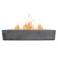 Roundfire Large Rectangle Tabletop Fire Pit - Portable Bioethanol Fireplace for Indoor & Garden (Classic Finish)
