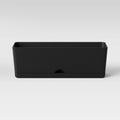 24"x8" Indoor/Outdoor Rectangular Self-Watering Window Box Black (ROOM Essentials)