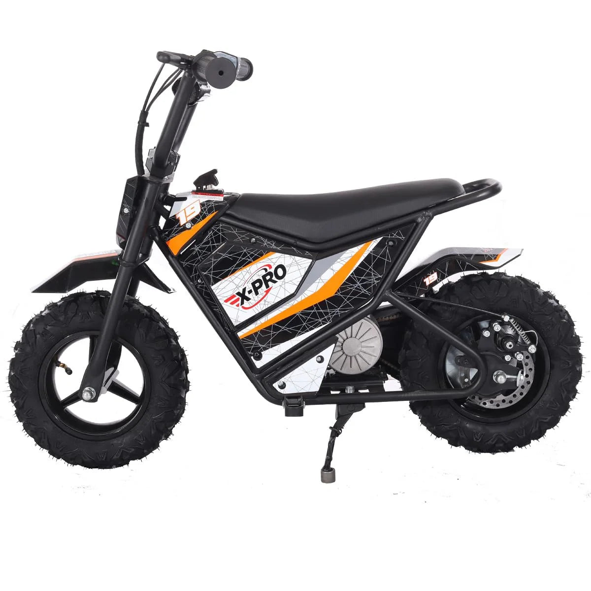 X - Pro XP250E 250W 24V Electric Dirt Bike with Chain Drive! 6.5" Wheels! Rear Disc Brakes!