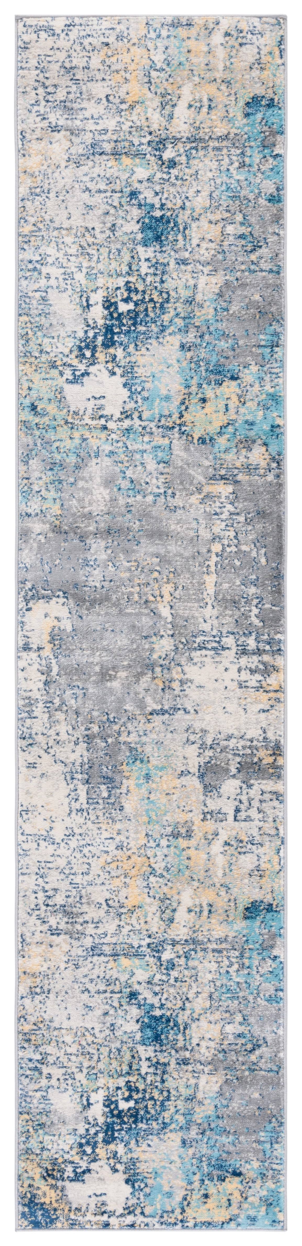 Safavieh Jasper Collection Rug - Grey / Blue - 2x9 Feet