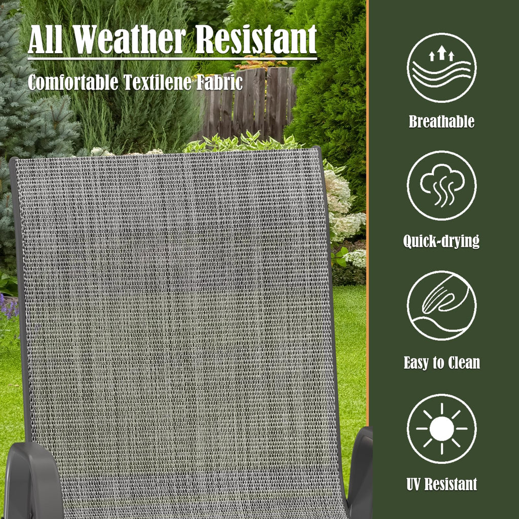 Amopatio Outdoor Dining Set of 5. Patio Table and Chairs Set