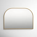 Sabine Metal Wide Arch Wall Mirror Finish: Brass, Size: 30" x 42"
