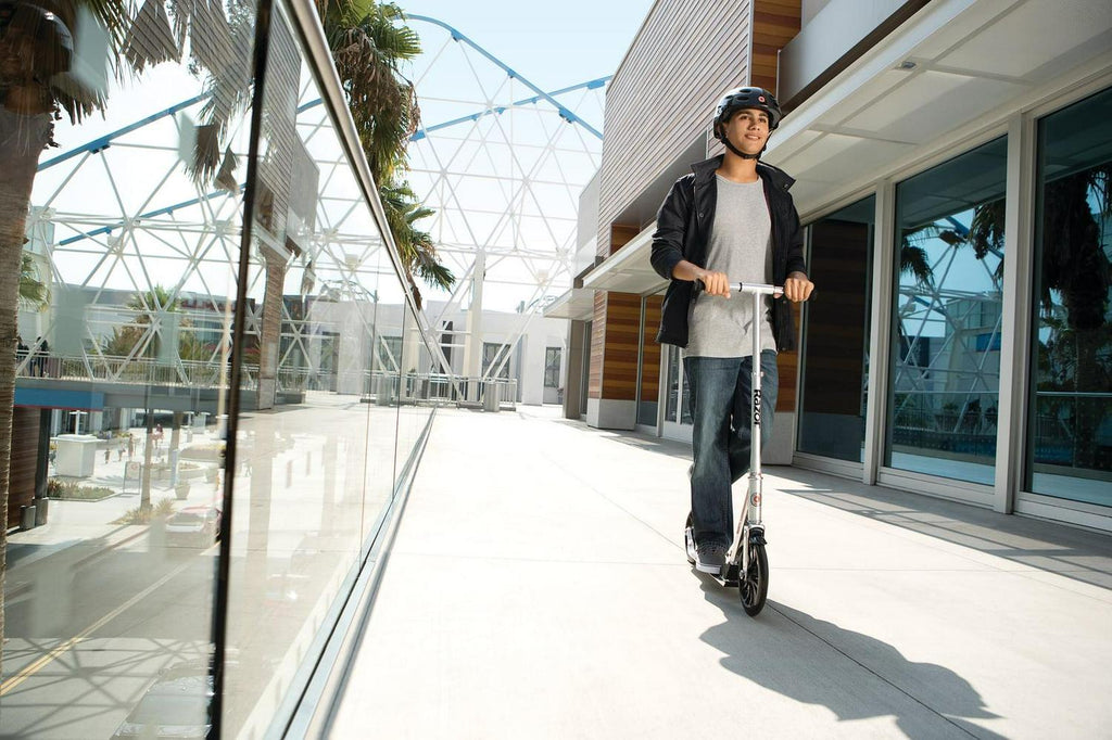 Razor A6 Kick Scooter - 10″ Wheels. Anodized Aluminum. Foldable. Lightweight. for Teen & Adult