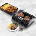 Gourmia FoodStation 5-in-1 Smokeless Grill & Air Fryer with Smoke-Extracting Technology