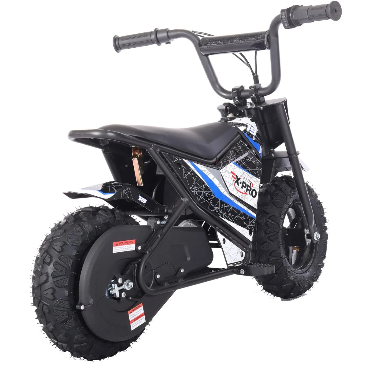 X - Pro XP250E 250W 24V Electric Dirt Bike with Chain Drive! 6.5" Wheels! Rear Disc Brakes!