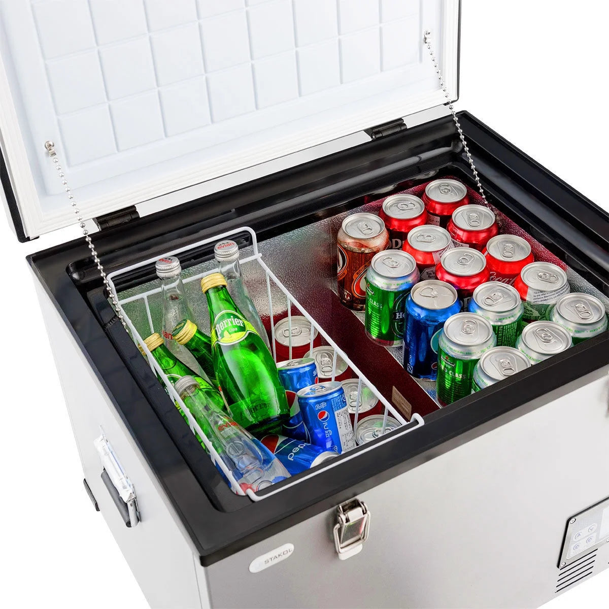 Costway 63 - Quart Portable Electric Car Cooler Refrigerator / Freezer Compressor for Rvs Camping