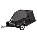 VEVOR 42 - Inch Lawn Sweeper Tow Behind, 12 Cu.ft. Large Pull Behind Grass Sweeper, Heavy Duty Leaf & Grass Collector with Dumping Rope Design, Adjustable Sweeping Height for Picking up Debris & Grass