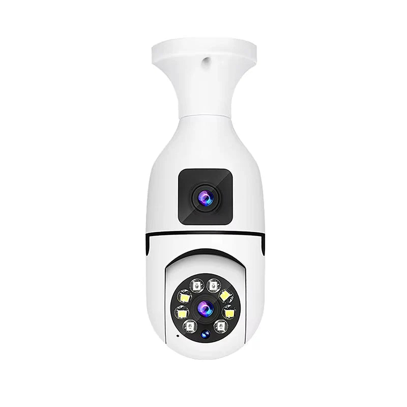 E27 WiFi Dual Lens Camera with 4x Zoom