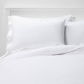 King Easy-Care Duvet Cover & Sham Set White - Room Essentials