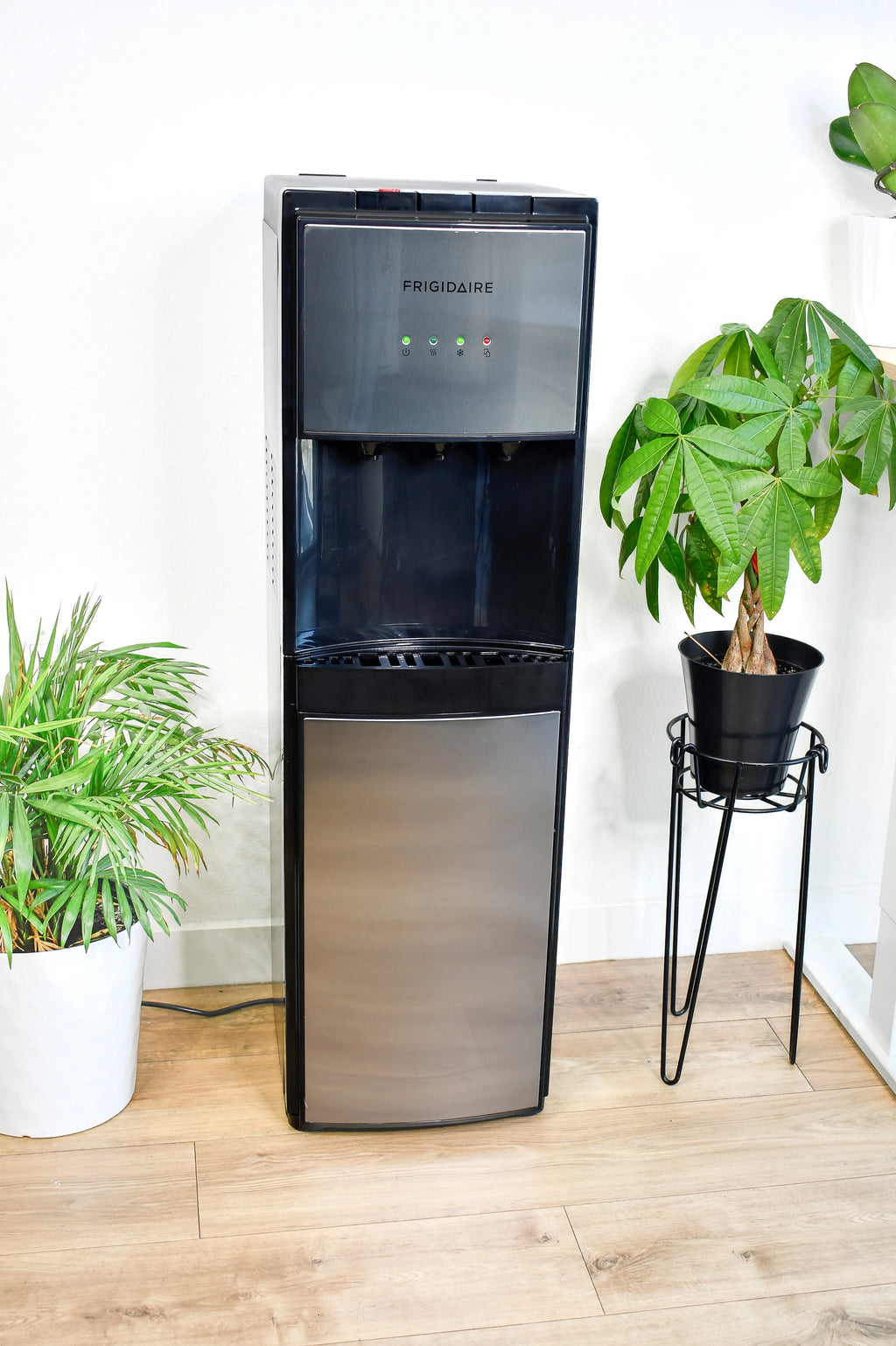 Frigidaire, 5 Gallon Bottom Loading Hot and Cold Water Dispenser EFWC505, Stainless Steel