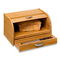 Honey Can Do Bamboo Rolltop Bread Box, Brown