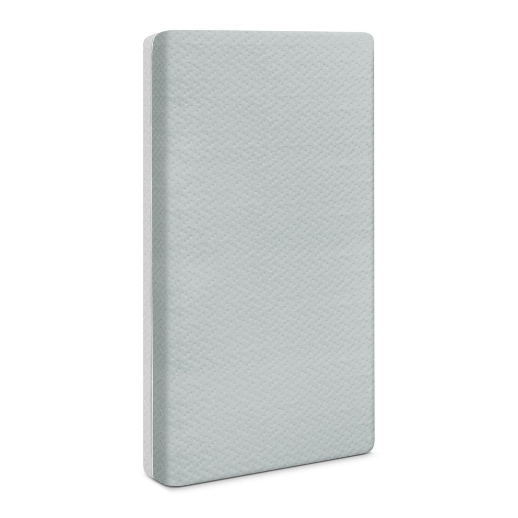 Delta Children Winter Breeze Mattress - Breathable Baby Crib and Toddler Mattress W Cloud Core. Machine Washable Cover. GREENGUARD Gold. Waterproof. Sustainably Sourced Fiber Core. Artic Blue/White