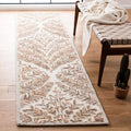 Andresky Ikat Handmade Tufted Wool Ivory/Brown Area Rug Winston Porter Rug Size: Runner 2'3