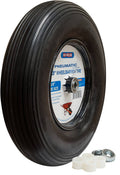 Hi-Run 13-in Pneumatic Wheelbarrow Tire with Universal Bearing Kit and Grease Fitting (RIB)