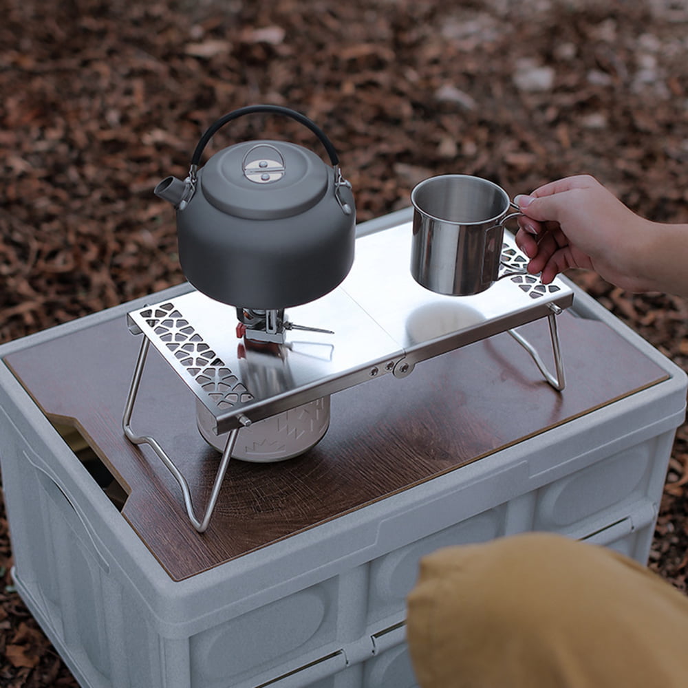 Folding Camp Stand Cooking Station Table for Camping Hiking Backpacking Picnic