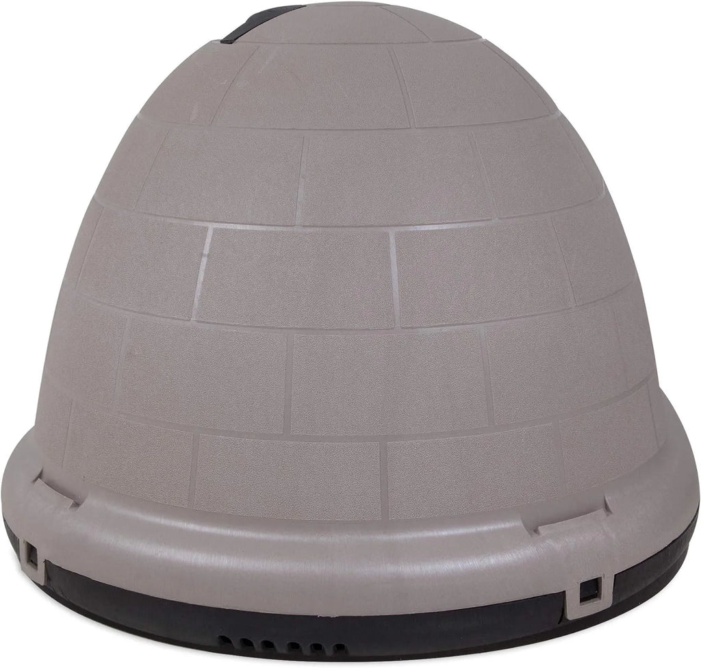 Petmate Indigo Dog House (Igloo Dog House. Made in USA with 90% Recycled Materials. All-Weather Protection Pet Shelter) for XL Dogs -90 to 125 pounds. Made in USA