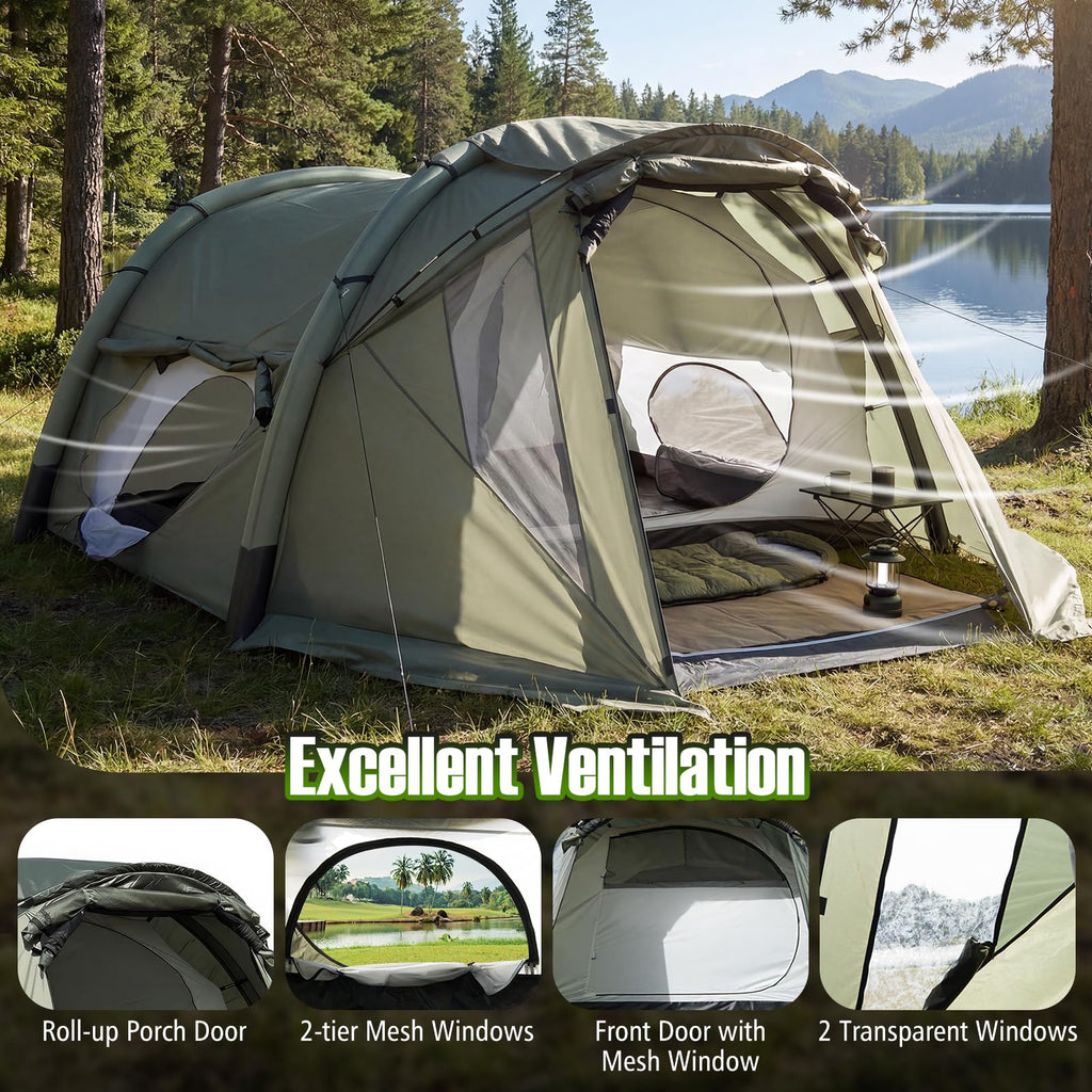 Tangkula 5-7 Person Large Family Tent with Screened Porch
