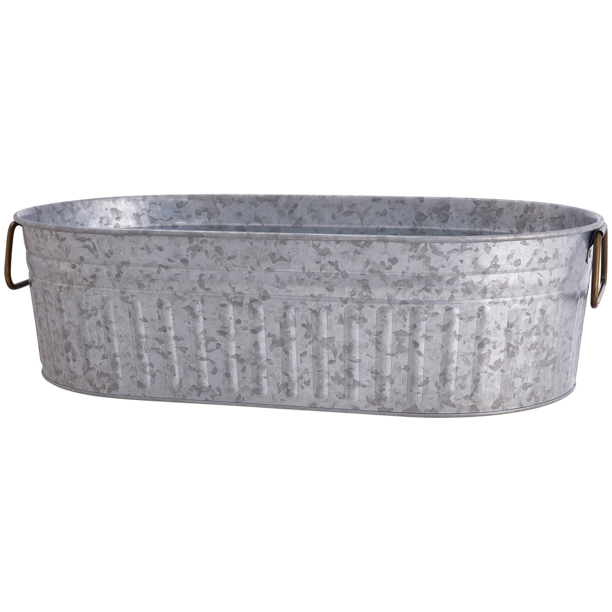Better Homes & Gardens Galvanized Oval Tub, 20.27" L x 11.22" W