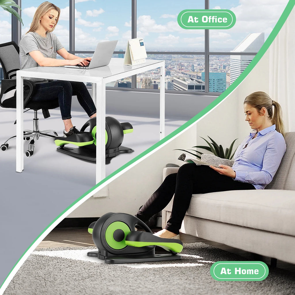 Elliptical Machine, Under Desk Elliptical with Remote Control, Quiet Home Ellipse Exerciser for Seniors