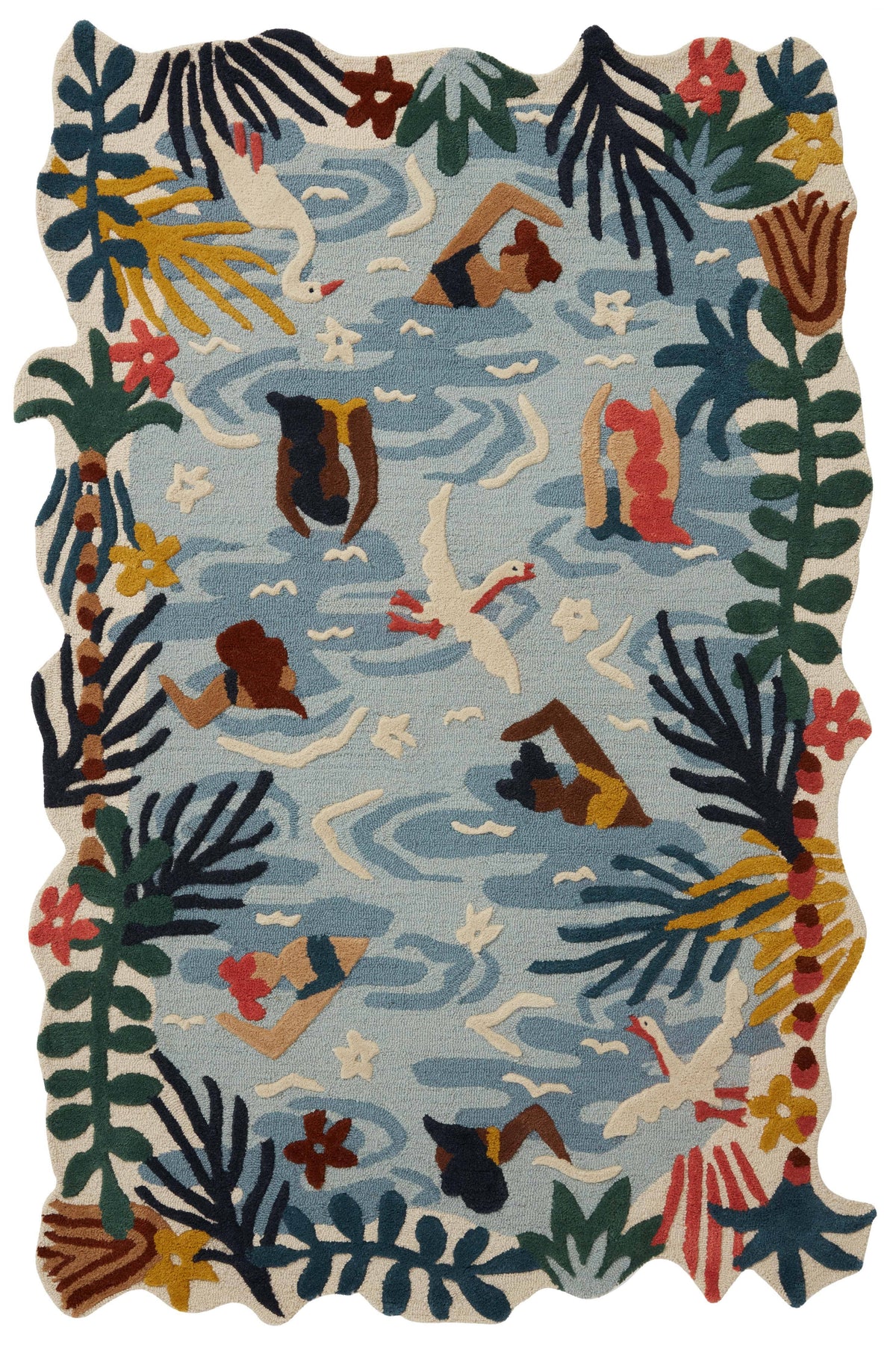 Loloi Optimism OPT-02 Ocean / Multi Rug 18" x 18" Sample