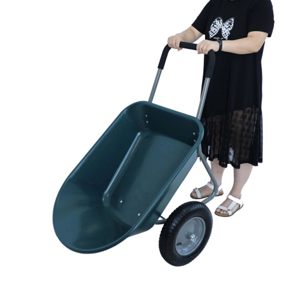 Chromacore Dual - Wheel Garden Cart, Heavy - Duty Yard Wheelbarrow for Garden 15 in Pneumatic Wheel