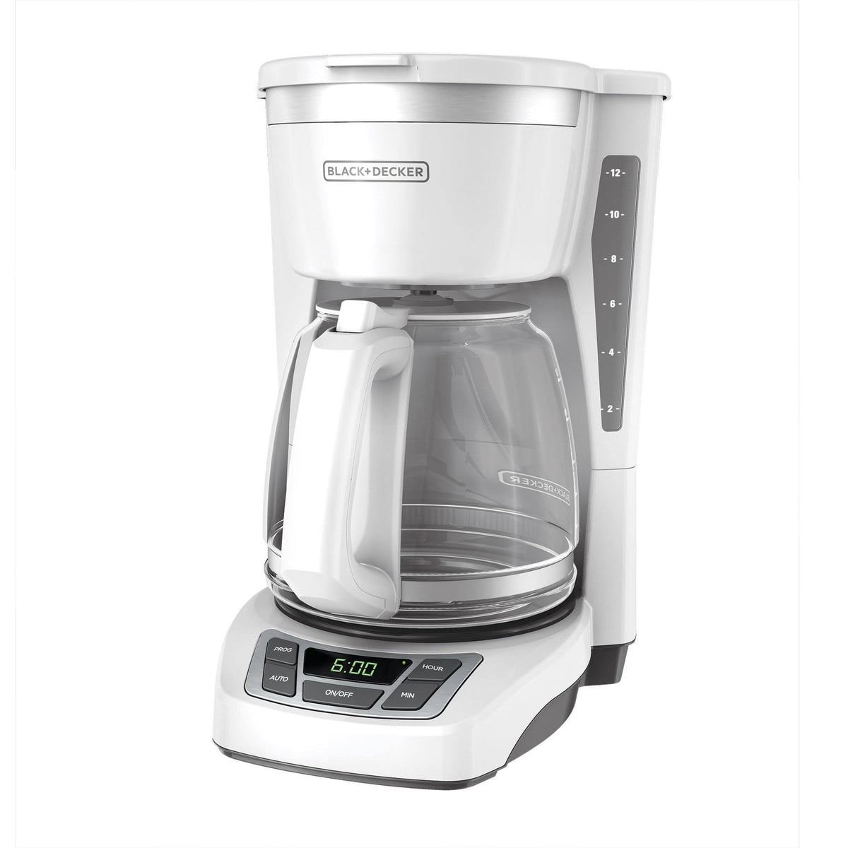 Black & Decker - Cm1160w - 12-Cup Programmable Coffeemaker - White