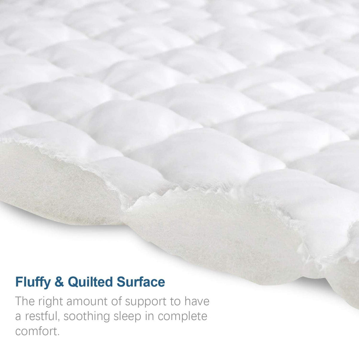 Fitted Microfiber Mattress Encasement. Full. Waterproof. Easy Care. Breathable