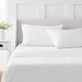 Martha Stewart 100% Cotton Queen Sheet Set - 4 Piece, Soft, Smooth, Durable, Easy Care, 16 inch Deep Pocket Sheets, Bedding Sheets, Sateen Sheet, 1