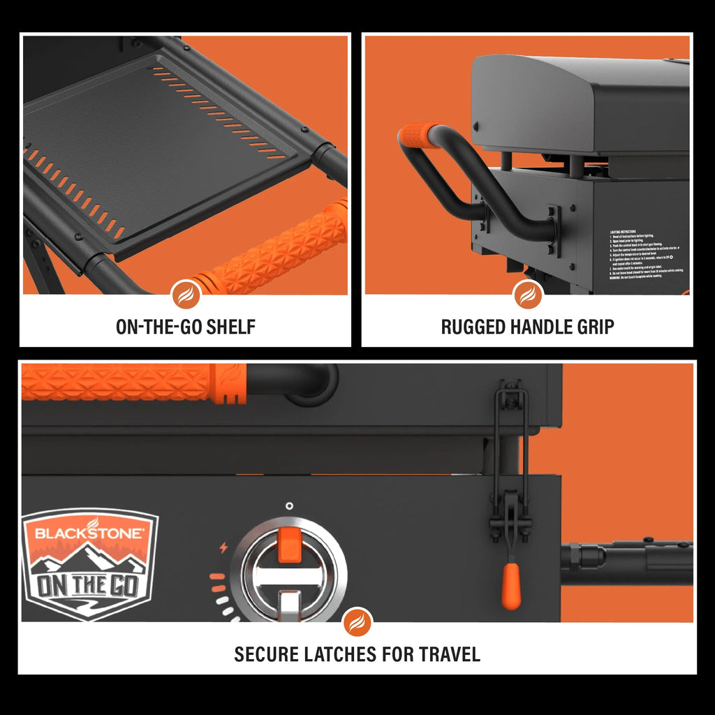 Blackstone on the Go 2 - Burner 22" Scissor Cart Griddle with Hood Propane