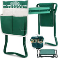 H> Garden Kneeler and Seat, Foldable Garden Stool Heavy Duty Gardening Bench for Kneeling