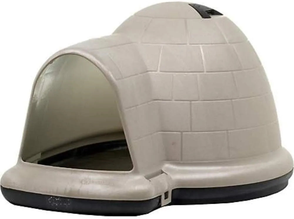 Petmate Indigo Dog House (Igloo Dog House. Made in USA with 90% Recycled Materials. All-Weather Protection Pet Shelter) for XL Dogs -90 to 125 pounds. Made in USA