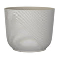 Allen + Roth 15.1-In W x 13-in H Ivory Resin Contemporary/Modern Indoor/Outdoor Planter in White | PLI5416TBI