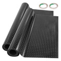 VEVOR 2 Rolls 14.7x3.6ft Garage Floor Mat Anti-Slip Floor Protector Covering Mats Black