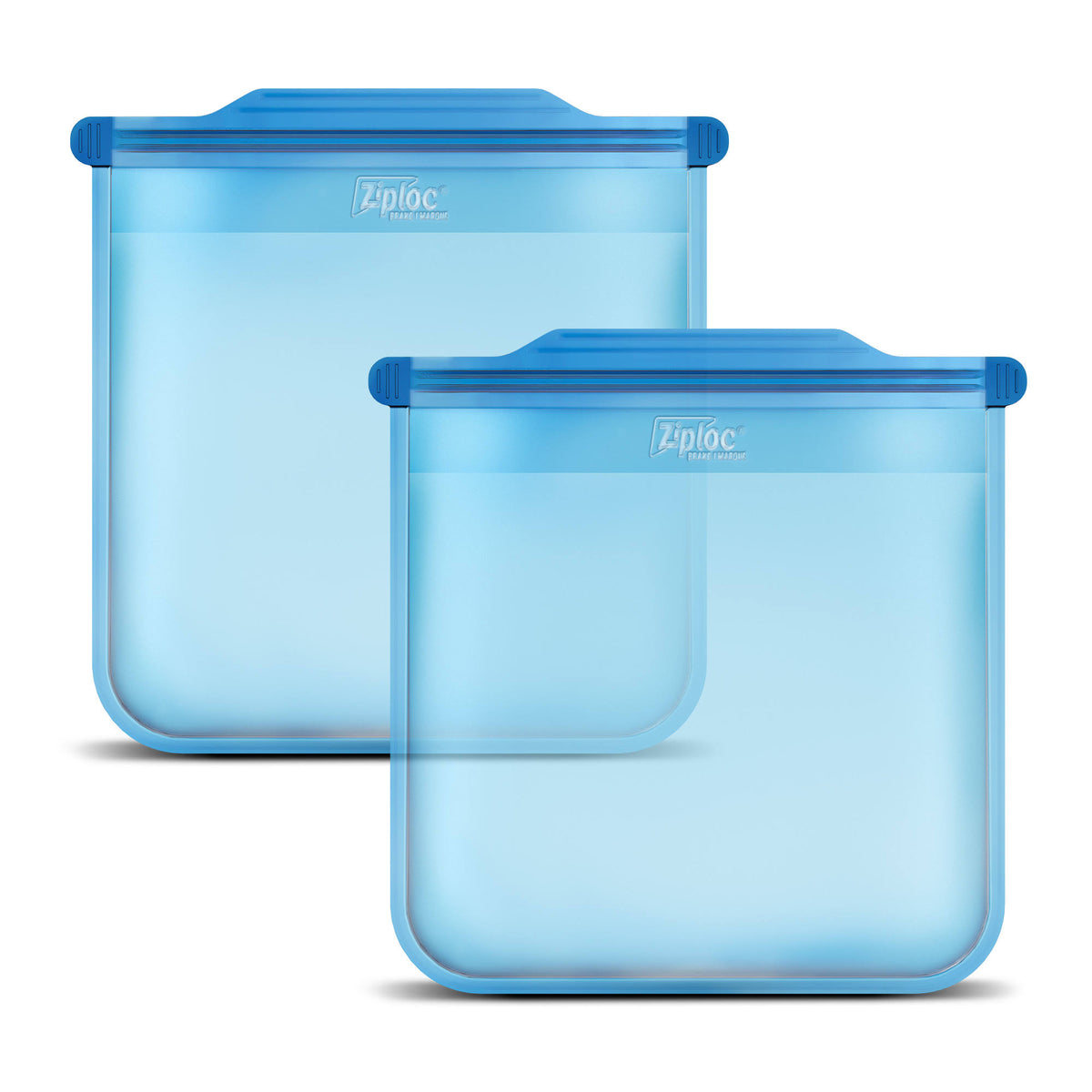 Ziploc Endurables Medium Pouch, 2 Cups, 16 fl oz, Reusable Silicone, from Freezer, to Oven, to Table, 2 Pack, Adult Unisex