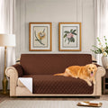 Subrtex Reversible Armchair/Loveseat/Sofa Slipcover - Chocolate