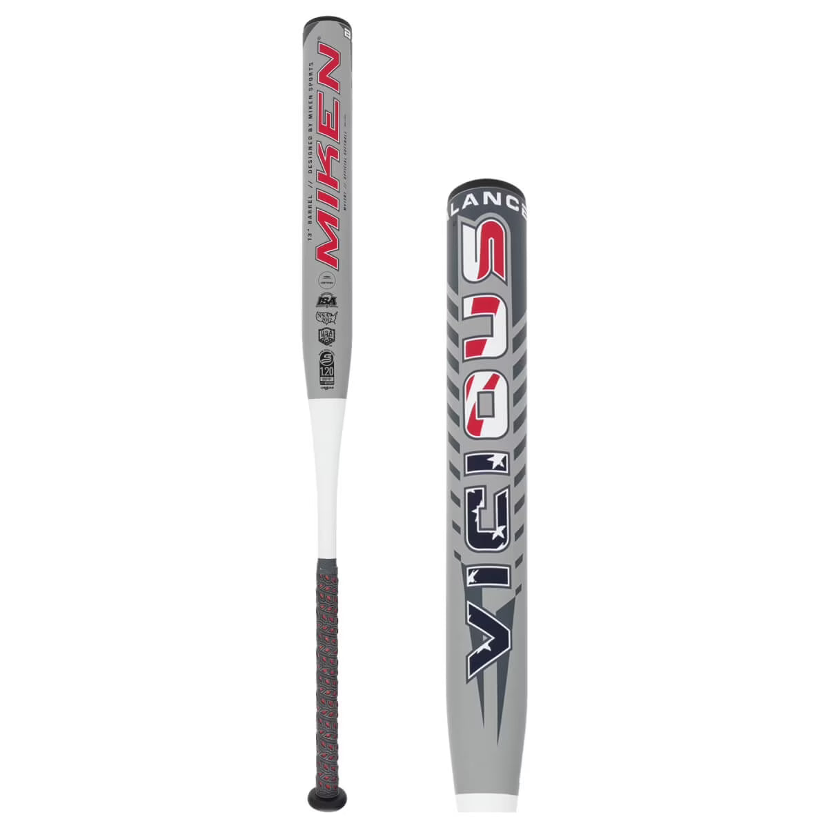Miken Vicious 13" Balanced Dual Stamp Slow Pitch Softball Bat: MV13B1 34" 25 oz