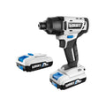 HART 20 - Volt Cordless 1/4" Hex Chuck Impact Driver Kit, (2) 1.5ah Lithium - Ion Batteries, Gen 2