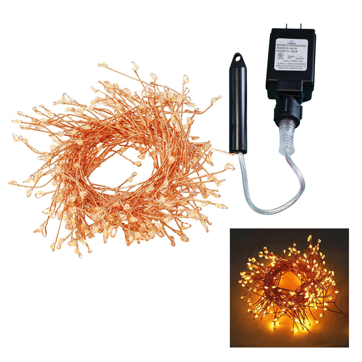 Lumabase Electric Firecracker LED Fairy String Lights - Copper