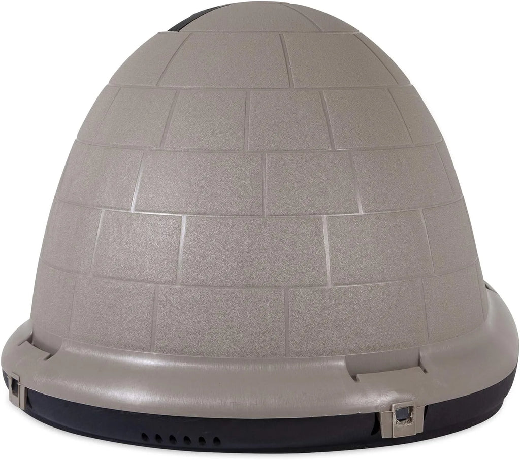 Petmate Indigo Dog House (Igloo Dog House. Made in USA with 90% Recycled Materials. All-Weather Protection Pet Shelter) for XL Dogs -90 to 125 pounds. Made in USA