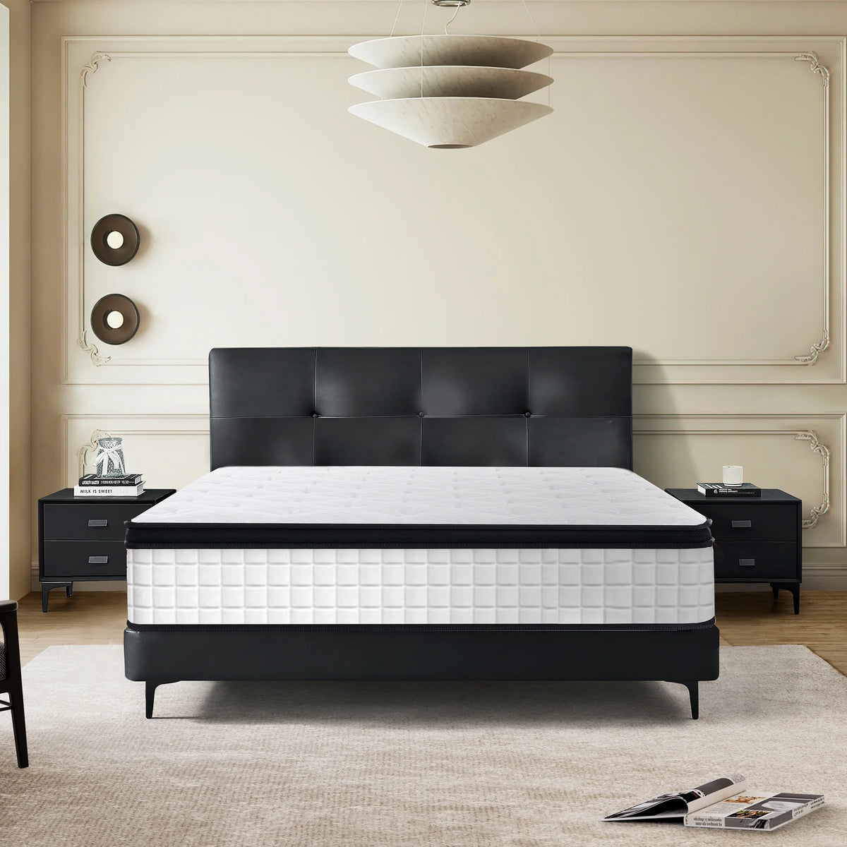 Full Mattress, Holaki 12" Hybrid Memory Foam Individual Pocket Spring Hybrid Mattress in a Box with Gel Memory Foam, Medium Firm, Pressure Relief, Breathable Comfort Cool Cover, Certipur - US