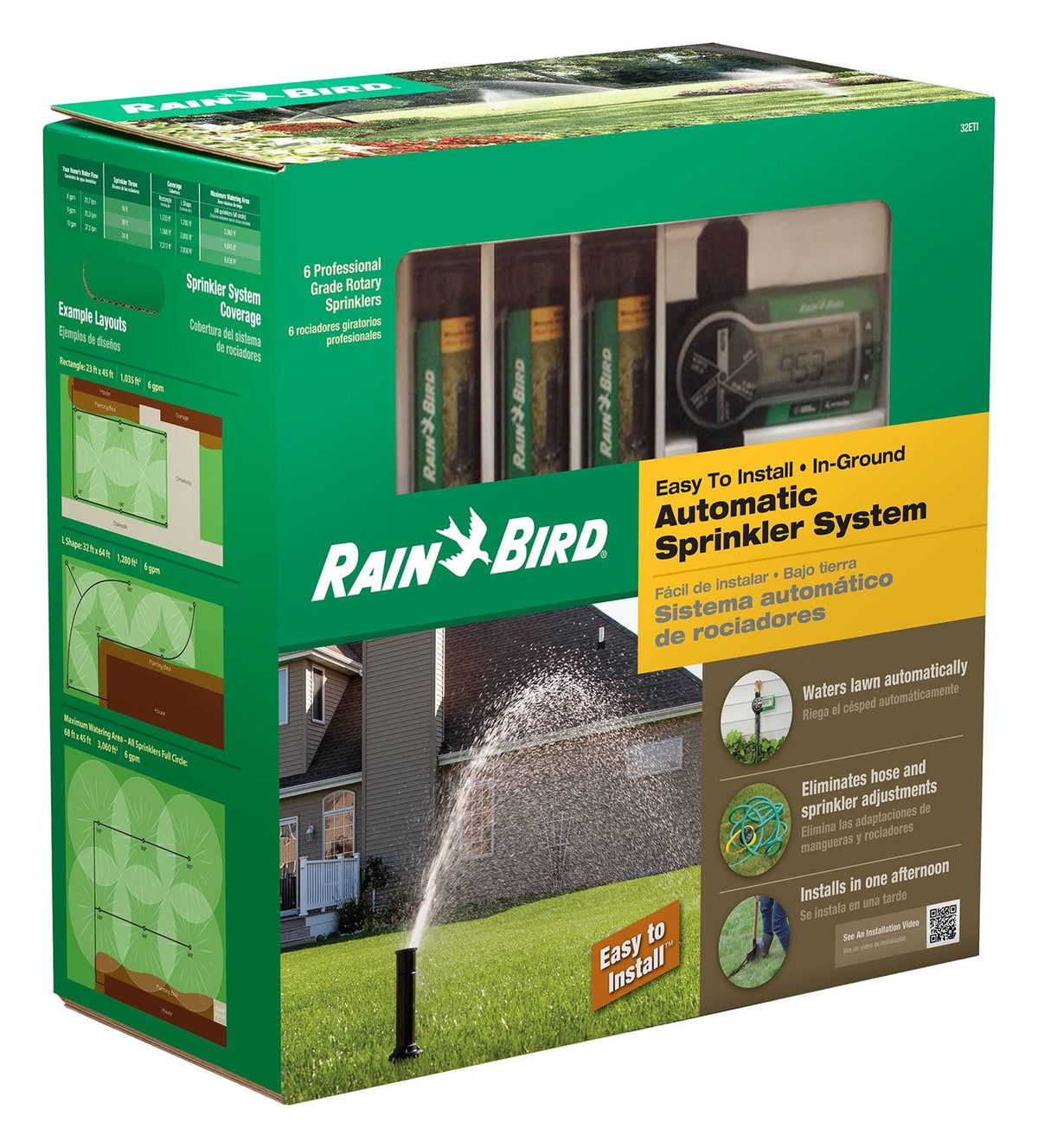 Rain Bird 32eti Automatic Sprinkler System