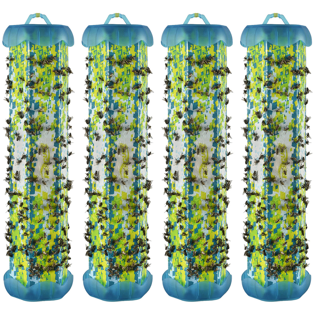 Rescue! Non-Toxic TrapStik for Flies ÿ Indoor Hanging Fly Trap - 4 Pack