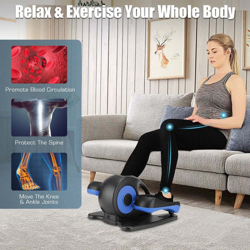 Elliptical Machine, Under Desk Elliptical with Remote Control, Quiet Home Ellipse Exerciser for Seniors