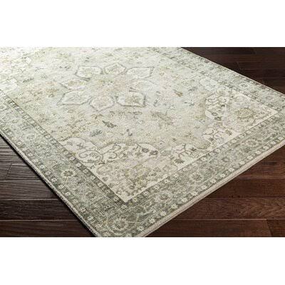 Absalom Oriental Cream/Sage Area Rug Bungalow Rose Rug Size: Rectangle 5' x 7'6